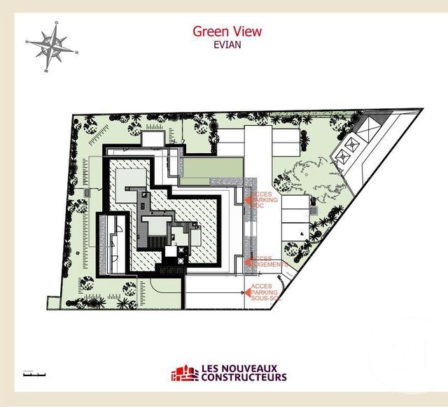 Appartement F4 à vendre - 4 pièces - 92.46 m2 - EVIAN LES BAINS - 74 - RHONE-ALPES - Century 21 Chablais - Léman