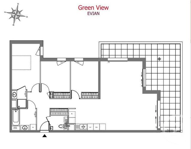 Appartement F4 à vendre - 4 pièces - 96.05 m2 - EVIAN LES BAINS - 74 - RHONE-ALPES - Century 21 Chablais - Léman