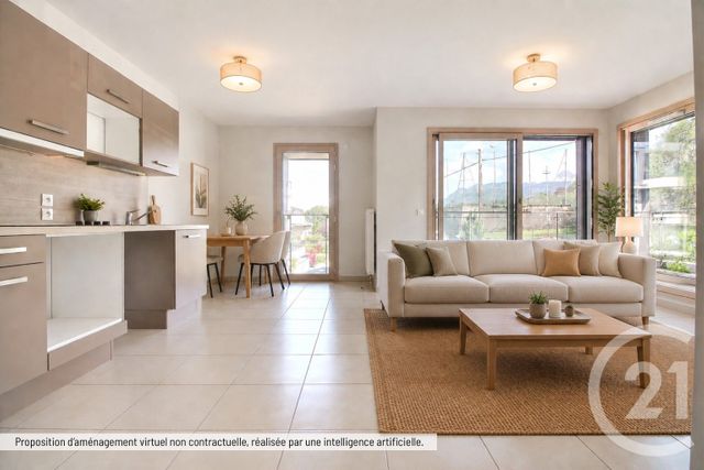 Appartement F3 à vendre - 3 pièces - 58.56 m2 - EVIAN LES BAINS - 74 - RHONE-ALPES - Century 21 Chablais - Léman