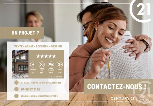 maison à vendre - 5 pièces - 139.8 m2 - PUBLIER - 74 - RHONE-ALPES - Century 21 Chablais - Léman