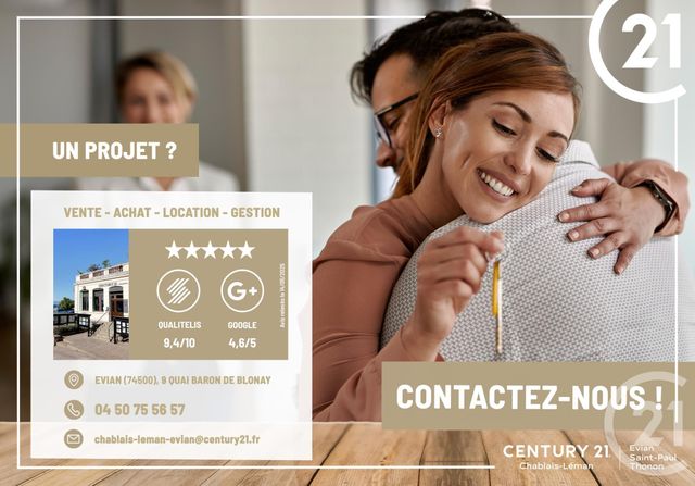 maison à vendre - 5 pièces - 119.64 m2 - PUBLIER - 74 - RHONE-ALPES - Century 21 Chablais - Léman