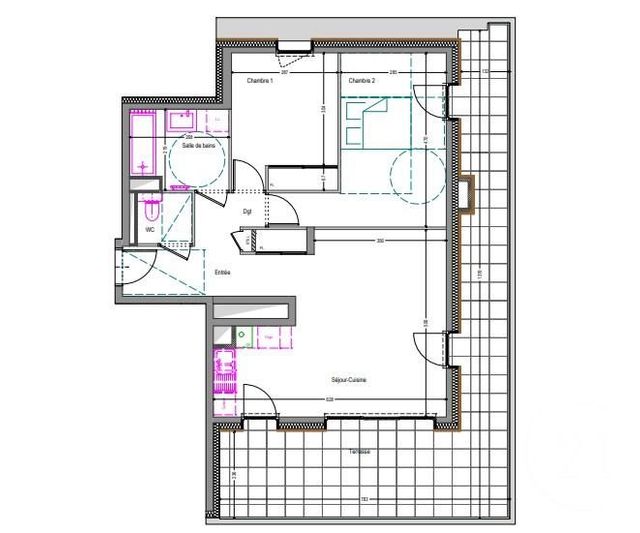 Appartement F3 à louer - 3 pièces - 67.8 m2 - THONON LES BAINS - 74 - RHONE-ALPES - Century 21 Chablais - Léman